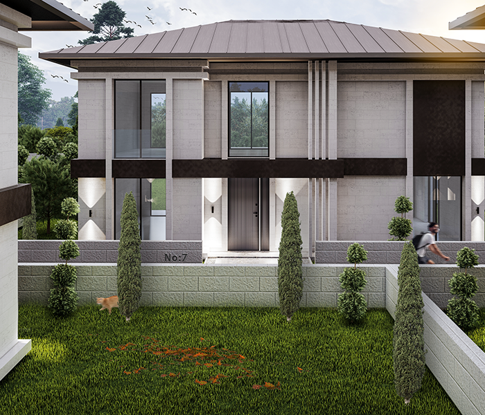 8 villa site architectural design by Ileri Architecture